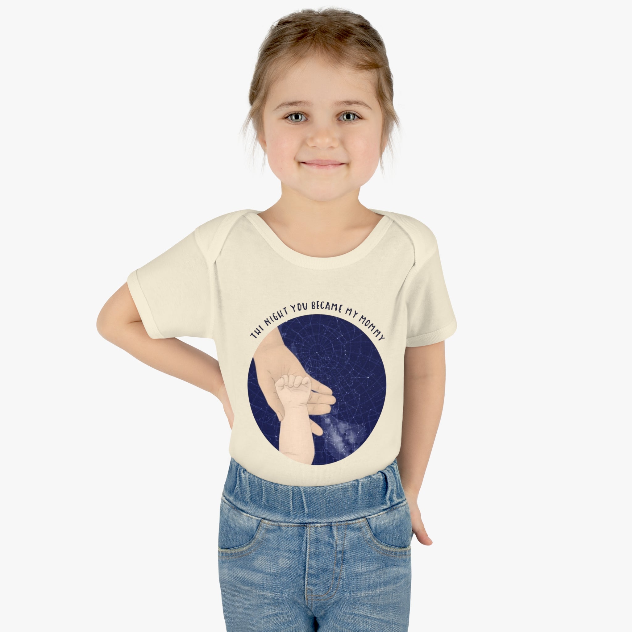 The night you became my mommy | Infant Baby Rib Bodysuit
